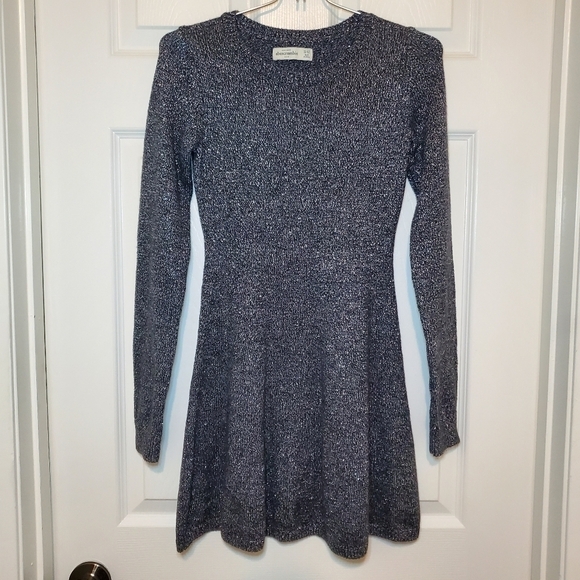 Abercrombie and Fitch Kids Sparkle Sweater Dress Sz 11/12 - Picture 1 of 10